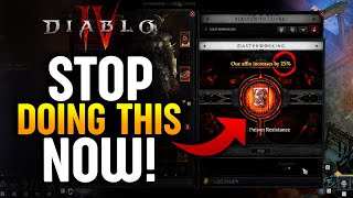 Diablo 4  5 HUGE MISTAKES to AVOID in Season 4 [upl. by Kitti50]