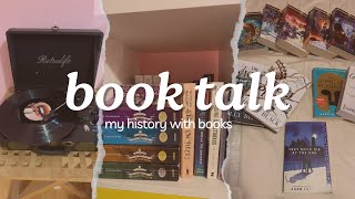 BOOK TALK  bookshelf reorganization records collection history with books [upl. by Annawek332]