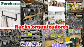 Mega Tienda GRANDE Y BARATA con RACKS ORGANIZADORES para tu Cocina y Hogar 😱 quotSartenes Papel Tapiz [upl. by Anined539]