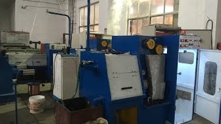 HXE24DT Fine wire drawing machine with continuous annealer [upl. by Brownley866]