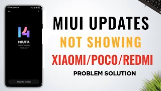 Fix  MIUI 14 Update Not Showing In Redmi And Poco Devices [upl. by Wachtel324]