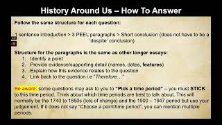 History Around Us Himley Hall Episode 6  How To Answer Exam Questions [upl. by Bock49]