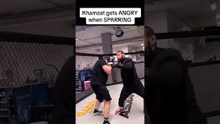 Khamzat Chimaev Loses His Cool in Sparring 😳🔥 UFC KhamzatChimaev [upl. by Stoddart]