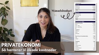 Ekonomisnack  Så har vi anpassat vår privatekonomi och månadsbudget efter högre utgifter [upl. by Swinton]