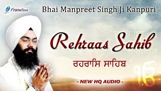 Rehras Sahib Full Live Path Bhai Manpreet Singh Ji Kanpuri  Nitnem  New Shabad Gurbani Kirtan Live [upl. by Song250]