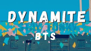 BTS  DYNAMITE 🧨 Lyrical Video [upl. by Zetrauq]