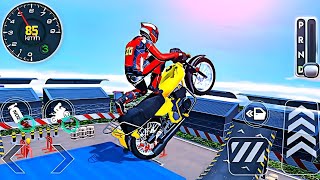 Bike Motorcycle Stunt 3D High Challenge Android Gameplay [upl. by Oiramal]