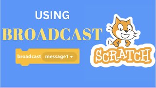 How to use a broadcast message in Scratch [upl. by Rillings339]