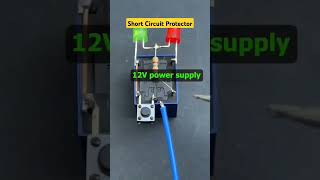 How to make short circuit protector Using 12v relay bldcmotor experiment shorts [upl. by Aihsetal901]