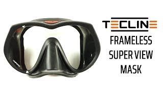 Tecline Frameless Super View  dive mask  how to see more underwater [upl. by Leiru]