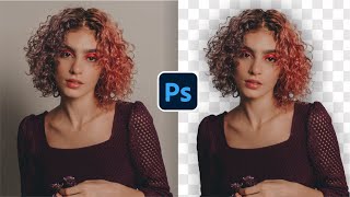 Remove Hair Background Using Refine Edge in Photoshop 2022 [upl. by Zoha]