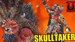 When Skarbrand Accidentally Meet Skulltaker The NEW Legendary Lord Coming in Khorne DLC [upl. by Ahsiki]