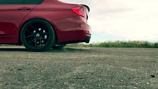 BMW 320d f30 red drift r19 [upl. by Ardnassac310]