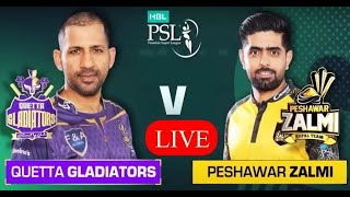 HBL PSL 9  Peshawar Zalmi vs Quetta Gladiators 2nd Match Live PZ v QG live [upl. by Zennas]