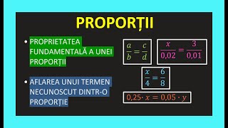 RAPOARTE SI PROPORTII TEST CLASA 6 MATEMATICA EXERCITII PROPRIETATEA FUNDAMENTALA A UNEI PROPORTII [upl. by Bob]