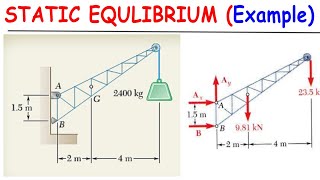 Determine the reaction forces at A and B Equilibrium [upl. by Donall]