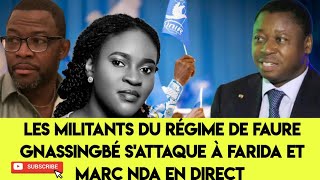 les militants du régime RPTUNIR Sattaque à farida et marc nda en direct [upl. by Euphemiah]