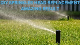 DIYsprinkler head replacement beautiful result [upl. by Yahiya]