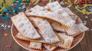 CHIACCHIERE  BUGIE  FRAPPE Ricetta Facile  Dolci di Carnevale  Fatto in Casa da Benedetta [upl. by Ennovyhc72]