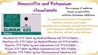 Amoxicillin And potassium clavunate Tab uses  indication and disease [upl. by Ettezil687]