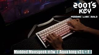 Super thocky Modded Monsgeek m1w [upl. by Neillij]