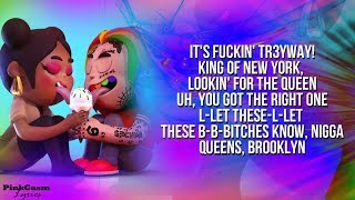 6IX9INE  FEFE ft Nicki Minaj Lyric Video HD [upl. by Drews]