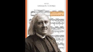 Liszt  Liebestraum No 3  Animated Sheet Music [upl. by Lambert166]