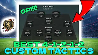 EAFC25 THE BEST META CUSTOM TACTICS 41212 [upl. by Rasla]