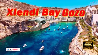 XLENDI BAY GOZO STUNNING views from DJI mini 4 Pro [upl. by Valma822]