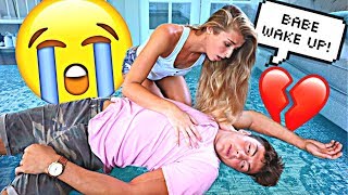 Pass Out Prank On Girlfriend Cute Reaction [upl. by Farley850]