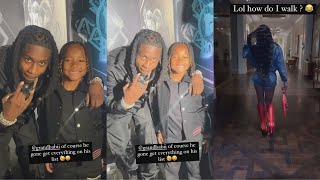 Kayla B’s Son Gets To Take Picture With Polo G [upl. by Nerad409]