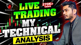 Live Trading My Technical Analysis  Anish Singh Thakur  Booming Bulls [upl. by Zillah]