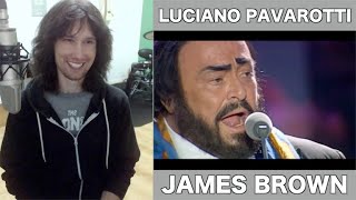 British guitarist analyses Luciano Pavarotti and James Brown live in 1998 [upl. by Champ812]