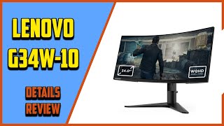 ✅ Lenovo G34W 10 Review 2021 ⭐ 3440×1440 144Hz UltraWide Curved Gaming Monitor⭐ [upl. by Akilak527]