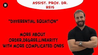 Differential EquationMore About Degree Order Linearity with more complicated DE [upl. by Enak]