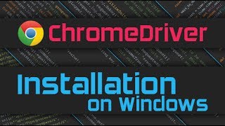 How to install Chromedriver on Windows 10 [upl. by Bernstein]