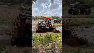 Swamp Buggy Bogs Down offroad mudslinging ford tow truck shorts [upl. by Dasa]