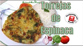 RECETA TORREJAS DE ESPINACA Ricas y económicas [upl. by Riebling]