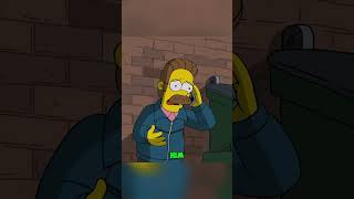 homer saves the money instead of flanders thesimpsons animatedshorts simpsons [upl. by Servetnick]