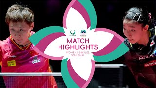 Miwa Harimoto vs Wang Manyu  WS SF  ITTF MENS AND WOMENS WORLD CUP MACAO 2024 [upl. by Monteith]