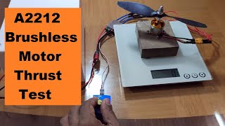 A2212 Brushless Motor Thrust Test [upl. by Dael]