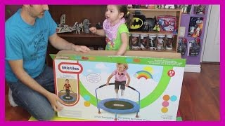 Little Tikes Kid Toddler Trampoline Jumping Playing Toy Video [upl. by Marget]