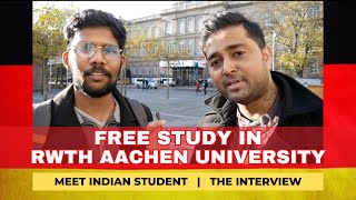 Study FREE in RWTH AACHEN University in Germany 2024  Meet Indian Student  Process  Visa  Apply [upl. by Adnorehs]