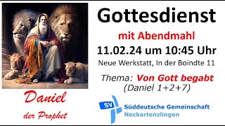 Gottesdienst Süddeutsche Gemeinschaft Neckartenzlingen [upl. by Christianity]