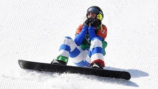 OLIMPIADI 2018 ITALIA SECONDO ORO MICHELA MOIOLI SNOWBOARDCROSS [upl. by Atteirneh]