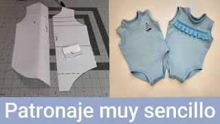 550 Patrones para un Enterizo de Bebé Creaciones y Costura [upl. by Halli]