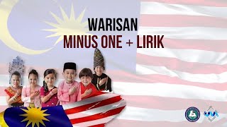 WARISAN  SUDIRMAN MINUS ONE  LIRIK  LAGU PATRIOTIK HARI KEMERDEKAAN MALAYSIA [upl. by Jerrol]