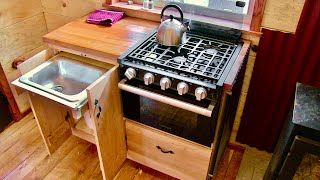 Simple space saving off grid cabin Kitchen [upl. by Durkin]