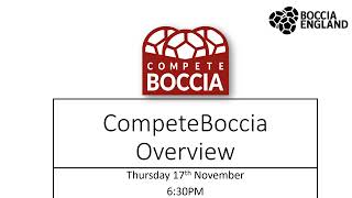 CompeteBoccia Overview Webinar [upl. by Nahrut]