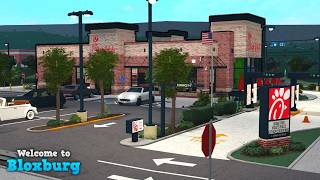 Visiting 27M CHICKFILA on BLOXBURG HIGHLY DETAILED  Roblox Bloxburg [upl. by Arramahs659]